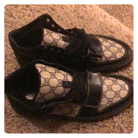 Gucci Shoes - Gucci high top monogram fashion Gucci Shoes - Gucci high top monogram fashion